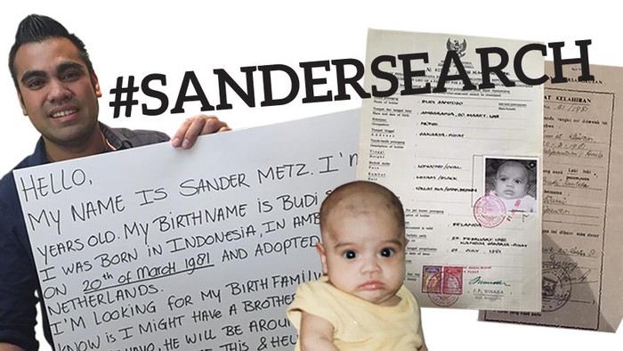Netizen Belanda Ikut Bantu Sander Metz Cari Keluarganya