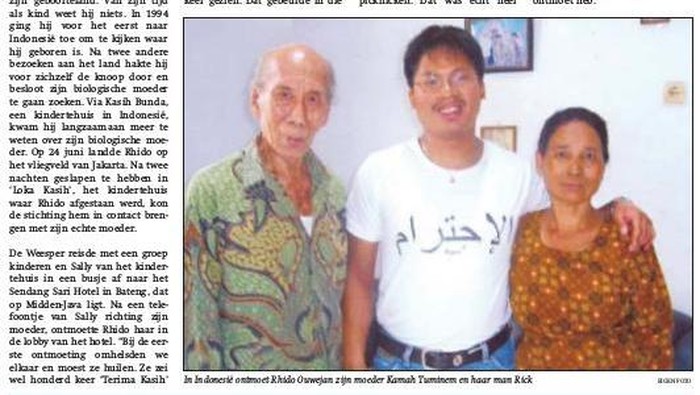 Seperti Sander, Rhido Cari Keluarga di Indonesia dan Berhasil