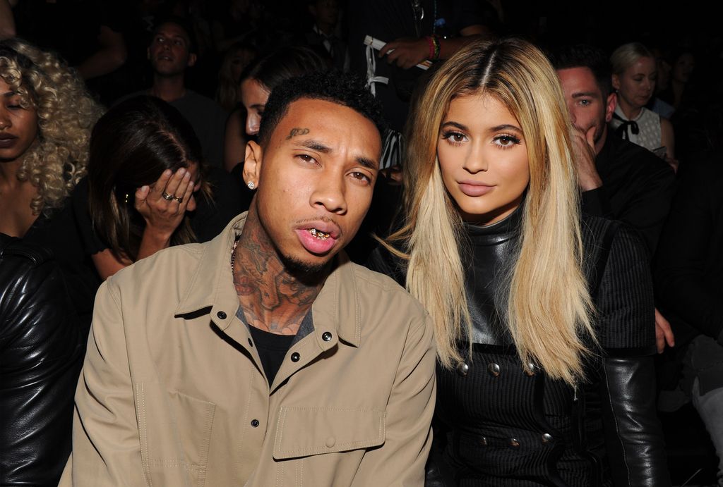 NEW YORK, NY - SEPTEMBER 12:  Tyga (L) and Kylie Jenner attend the Alexander Wang Spring 2016 fashion show during New York Fashion Week at Pier 94 on September 12, 2015 in New York City.  (Photo by Craig Barritt/Getty Images)