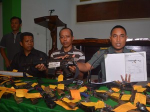 Jelang Pilkada, TNI Sita 168 Senjata Api dari Warga Lampung