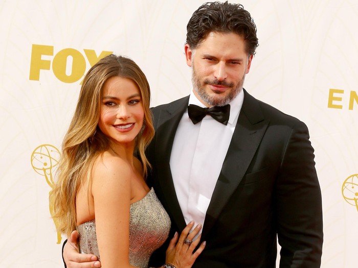 LOS ANGELES, CA - SEPTEMBER 20:  Actors Sofia Vergara (L) and Joe Manganiello attend the 67th Annual Primetime Emmy Awards at Microsoft Theater on September 20, 2015 in Los Angeles, California.  (Photo by Mark Davis/Getty Images)