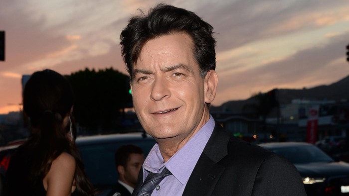 HOLLYWOOD, CA - APRIL 11:  Actor Charlie Sheen arrives at the Dimension Films Scary Movie 5 premiere at the ArcLight Cinemas Cinerama Dome on April 11, 2013 in Hollywood, California.  (Photo by Jason Merritt/Getty Images)