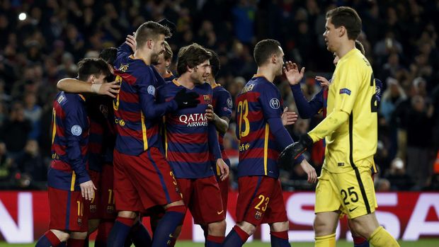 Barcelona pernah menghajar AS Roma 6-1 karena kehebatan Lionel Messi pada laga Liga Champions 2015. (