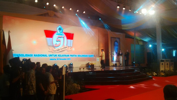 Ical Puji JK di Acara Golkar: Orang yang Loyal dan Bekerja Keras!