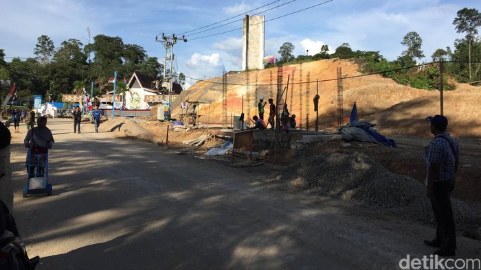 Ini Penampakan Proses Pembangunan Pos Lintas Batas di Entikong