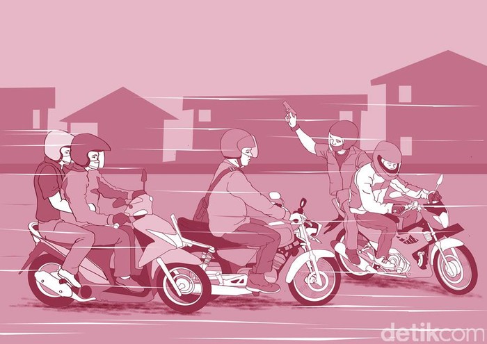Ilustrasi Begal