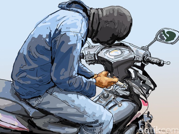 Ilustrasi Pencurian Moto