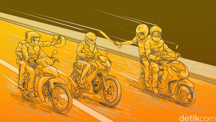 Ilustrasi Begal