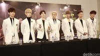 GOT7 saat ditemui di Hall Kasablanka, Jakarta Selatan pada akhir pekan lalu.