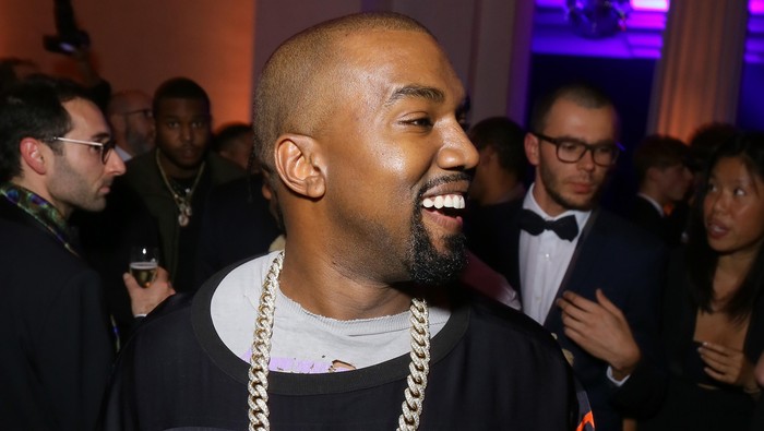 PARIS, FRANCE - OCTOBER 03: Kanye West attends Vogue 95th Anniversary Party on October 3, 2015 in Paris, France.  (Photo by Victor Boyko/Getty Images for Vogue)