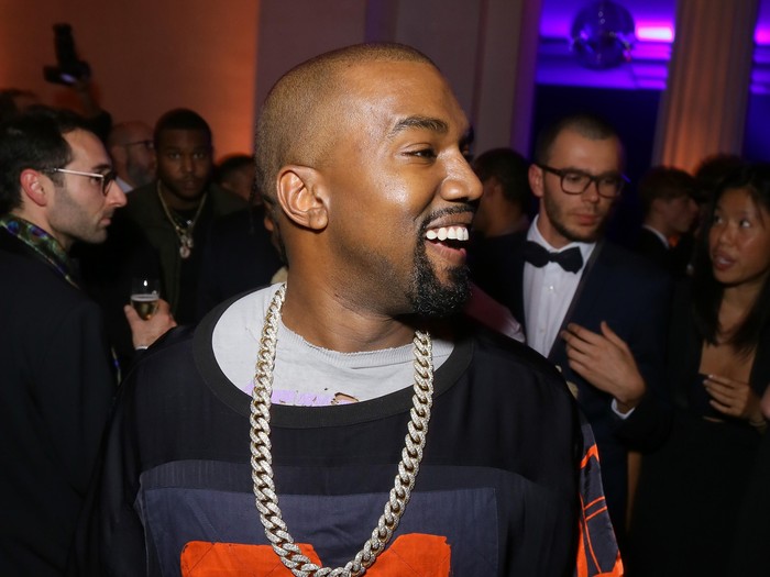 PARIS, FRANCE - OCTOBER 03: Kanye West attends Vogue 95th Anniversary Party on October 3, 2015 in Paris, France.  (Photo by Victor Boyko/Getty Images for Vogue)