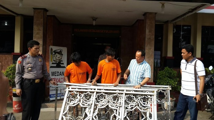 Curi Pagar Seharga Rp 57 Juta, 2 Pemuda Pengangguran ini Diringkus Polisi
