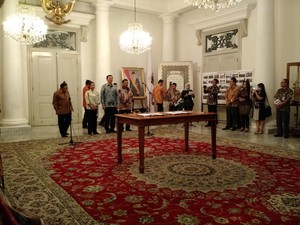 Menteri Rini ke Balai Kota, Tandatangani MoU Pembangunan dengan Ahok