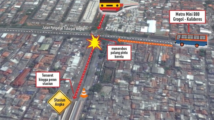 Kecelakaan Metromini, Polisi Ingatkan Pengendara Tak Terobos Palang Perlintasan