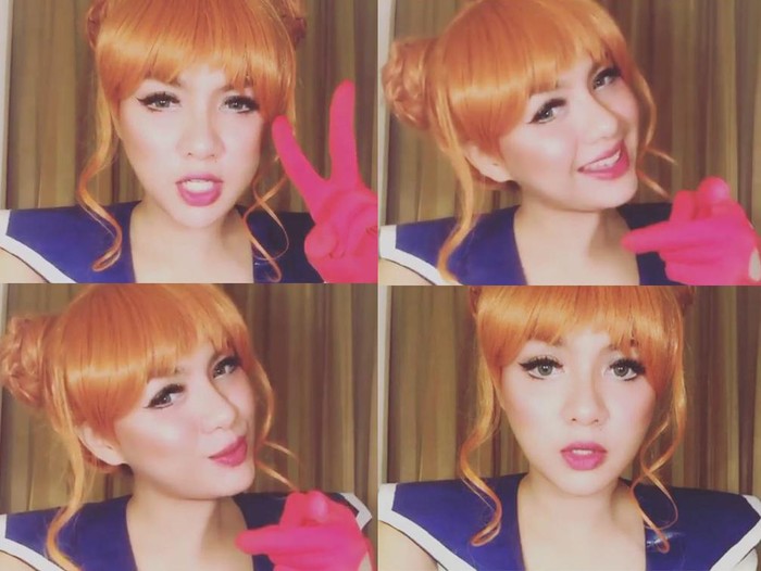 Kawaii! Vicky Shu Berubah Jadi Sailor Moon