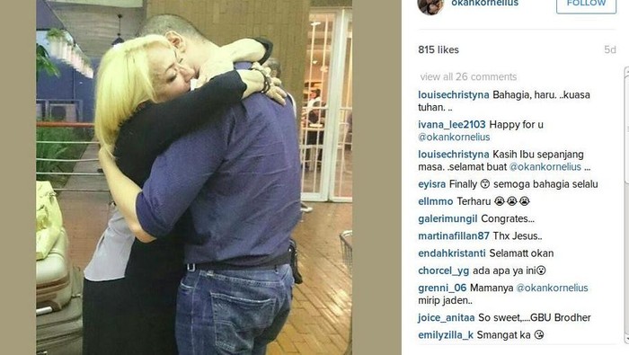 30 Tahun Terpisah, Okan Cornelius Bertemu Ibu Berkat Facebook