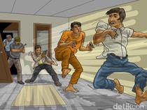 Satresnarkoba Polrestabes Surabaya Gerebek Jalan Kunti, 11 Orang Diamankan