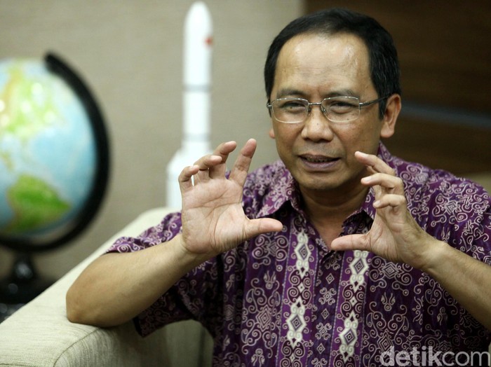 Kepala Lembaga Penerbangan dan Antariksa Nasional (Lapan) Thomas Djamaluddin. Grandyos Zafna/detikcom.