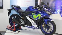 Kelima motor yang di rilis di arena Jakarta Fair Kemayoran pada Sabtu (8/7/2017) itu adalah R25, All New R15 VVA 155, All New V-ixion, AEROX 155 VVA dan MX King. Foto: Yamaha Indonesia