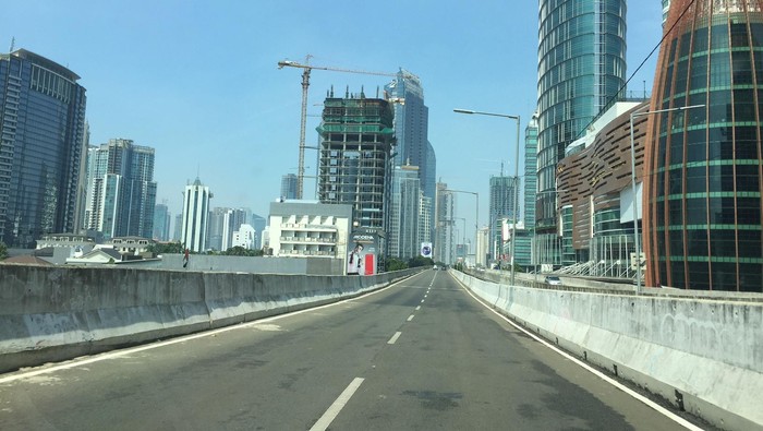 Lengangnya Jalanan Ibu Kota di Hari Pilkada Serentak