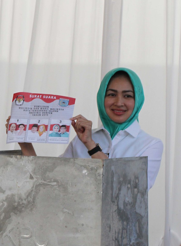 Golput Menang di TPS Airin