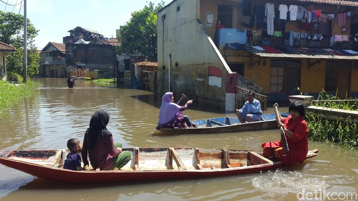 Begini Suasana Pilkada Kebanjiran di Cieunteung Kabupaten Bandung