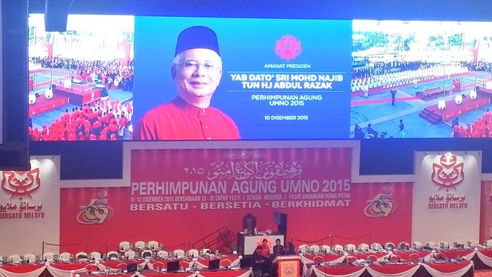 Agung Laksono dan Cak Imin Hadiri Sidang Tahunan Partai PM Najib Razak