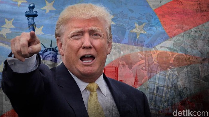 Ilustrasi Donald Trump