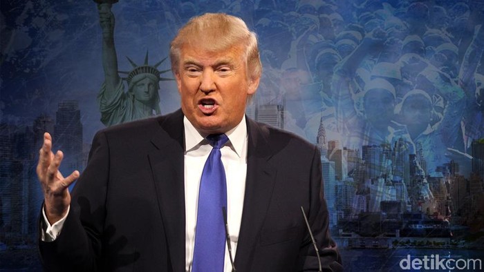 Ilustrasi Donald Trump