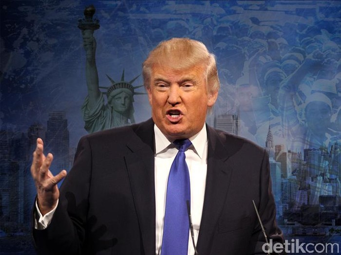 Ilustrasi Donald Trump Ilustrasi Donald Trump