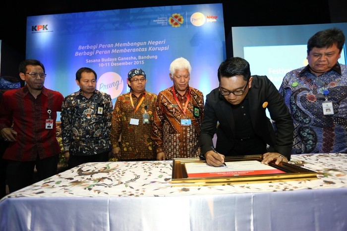 Ridwan Kamil Meluncurkan Portal Data dan Zona Integritas Kota Bandung