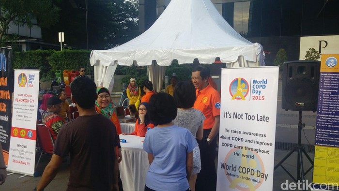 Pemeriksaan Paru dengan Spirometri di Car Free Day Diminati Para Perokok