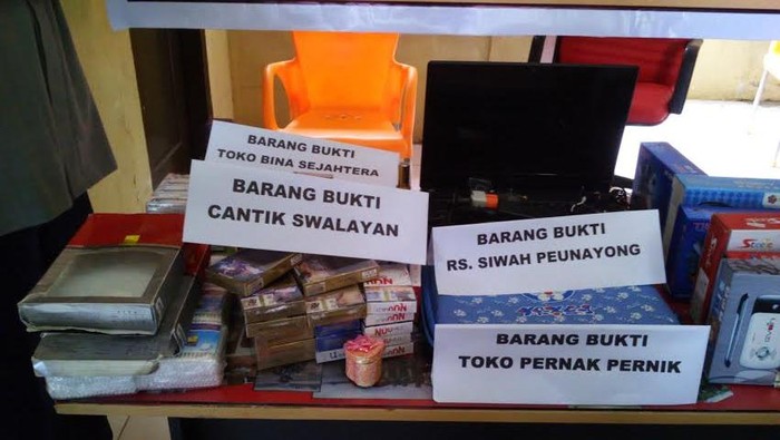 Congkel Toko Hingga Rumah Sakit di Aceh, 2 Pemuda ini Curi Roti Sampai Laptop