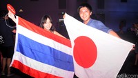 Ada juga partygoers dari Thailand dan Jepang. Pool/Ismail/detikFoto.