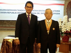 Dubes Yusron: Bintang Jasa Utama Toyoda Bisa Perkuat Hubungan RI-Jepang