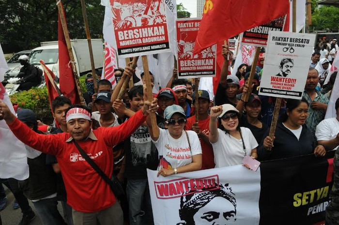 Relawan Jokowi Teriak-teriak di KPK, Minta Papa Minta Saham Tak Selesai di MKD