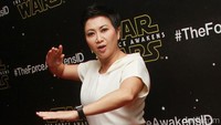 Ia tampil berbaju putih ala Princess Leia. Pool/Gus Mun/detikFoto.