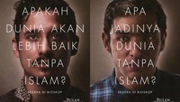 Penasaran dengan kutipan Apakah Dunia Akan Lebih Baik Tanpa Islam? ? Temukan jawabannya di film Bulan Terbelah di Langit Amerika yang sudah tayang di bioskop kesayangan Anda. (Dok Maxima Pictures)