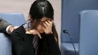 Dalam foto ini, Murad selesai berbicara di depan Dewan Keamanan PBB di markas besar PBB di New York pada 16 Desember 2015. Foto: REUTERS/Eduardo Munoz