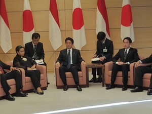 PM Jepang Shinzo Abe Temui Menlu Retno dan Menhan Ryamizard