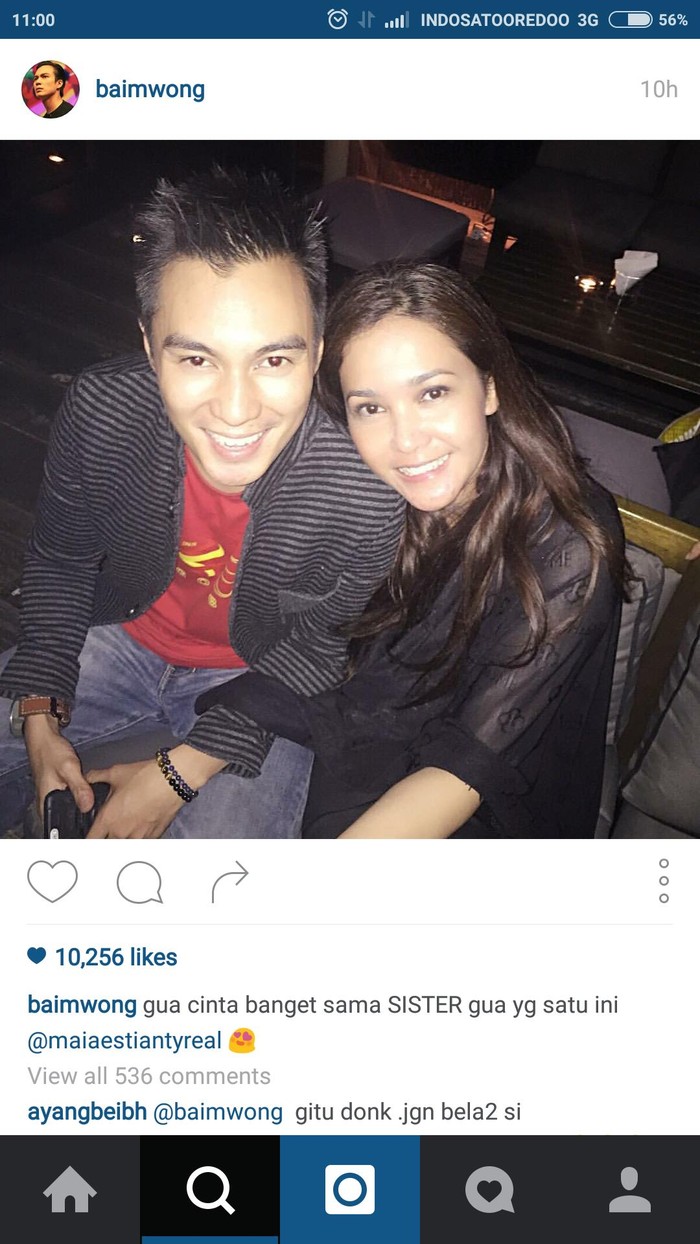Baim Wong dan Maia Estianty Mesra di Instagram