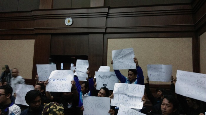 Jelang Vonis Rio Capella, Ruang Sidang Dipenuhi Ormas Pemotor