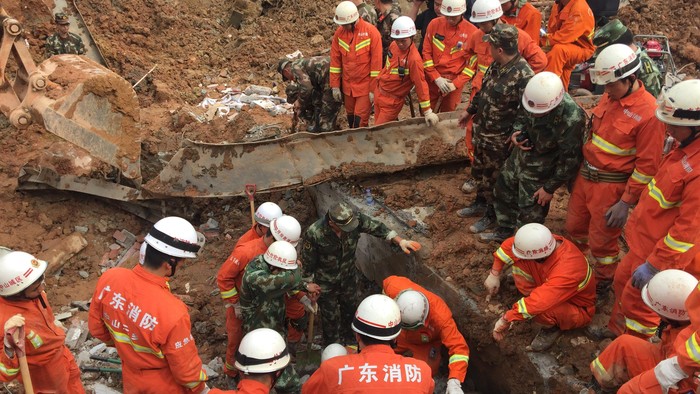 Satu Korban Selamat Longsor China Akhirnya Tewas