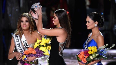 Wajah Sedih Ariadna Gutierrez Batal Jadi Miss Universe 2015