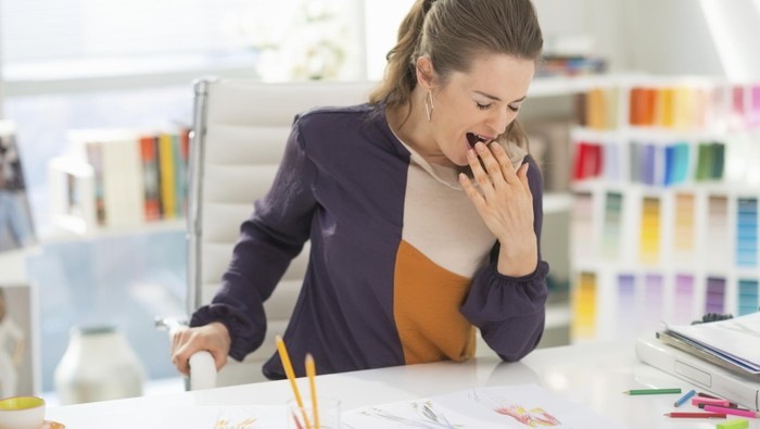 Ilustrasi wanita mengantuk. Foto: Thinkstock Ilustrasi wanita mengantuk. Foto: Thinkstock