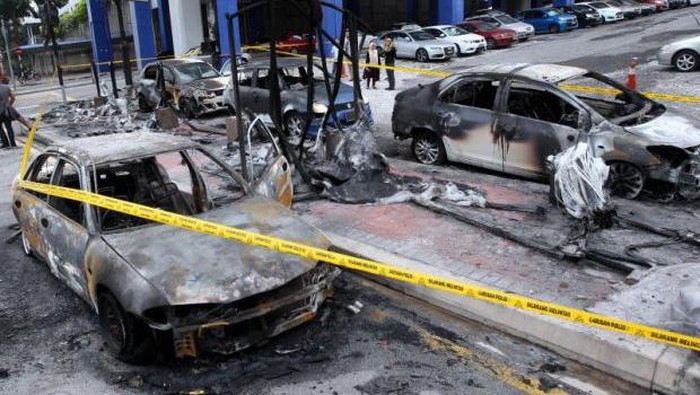 Pembakar 6 Mobil di Malaysia Ditangkap, Motifnya Diduga Rumah Tangga