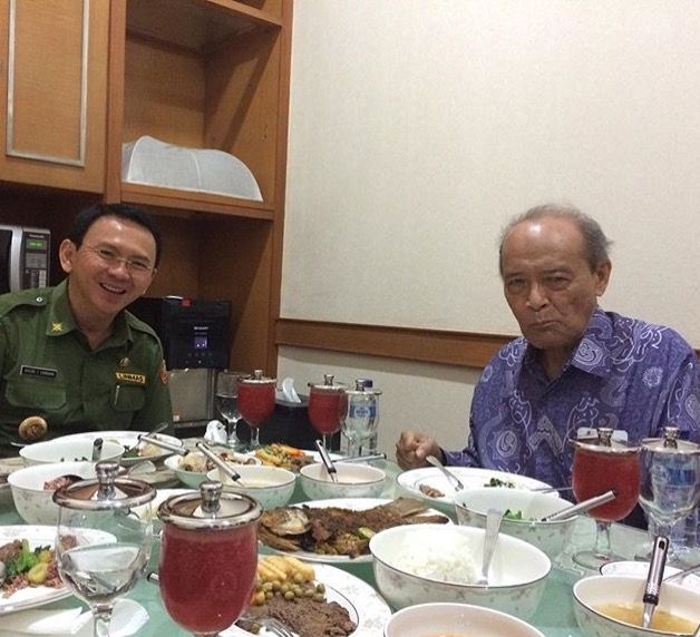 Ahok makan siang bersama Buya Syafii