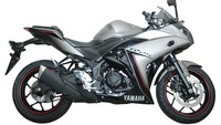 Untuk motor sport Yamaha YZF-R25 ABS setelah hanya satu warna, Yamaha menambahkan 2 warna baru yaitu Spectre Grey (abu-abu) dan Diablo Red (merah). (Istimewa/Yamaha Indonesia).
