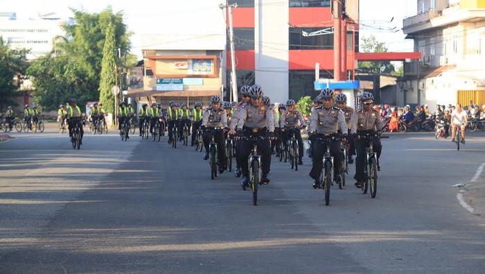 Kring kring! Melihat Brigade Pasukan Sepeda Polda Kalbar