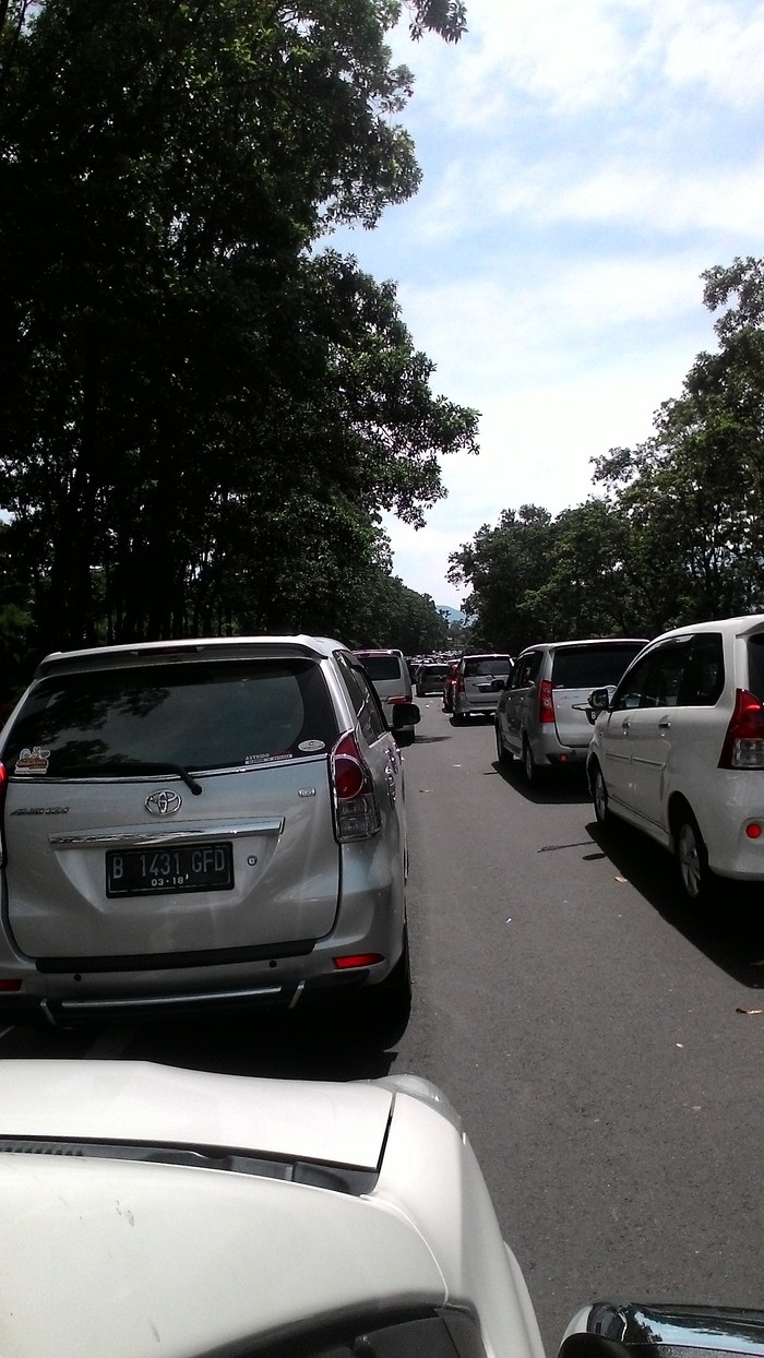 Begini Penampakan Kendaraan Parkir 3 Jam Keluar Tol Ciawi Arah Puncak